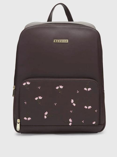 Caprese Adah Laptop Backpack Large Chocolate Brown