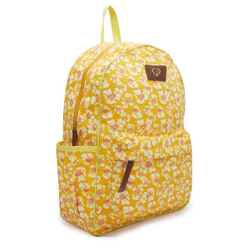 Caprese Blossom Laptop Backpack Large Yellow