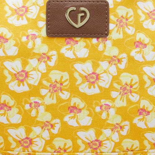Caprese Blossom Laptop Backpack Large Yellow