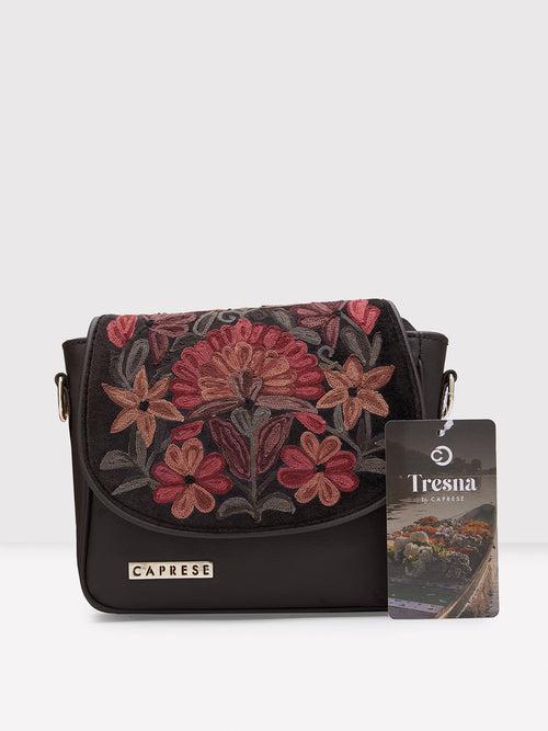 Caprese Tresna Embroidery Large Sling  Handbag