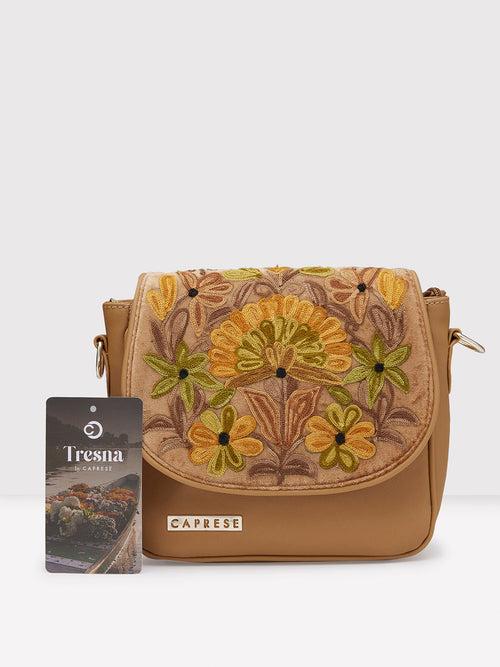 Caprese Tresna Embroidery Large Sling  Handbag