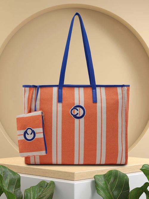 Dixie Tote Large Orange Handbag