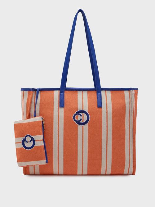 Dixie Tote Large Orange Handbag