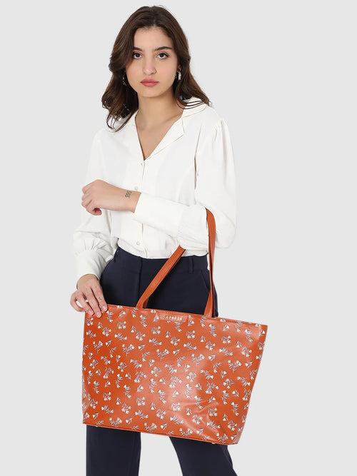 Caprese Merida Laptop Tote Large Printed Women's Office Handbag