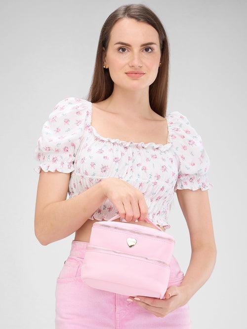 Caprese Keats Vanity Large Blush Handheld Bag