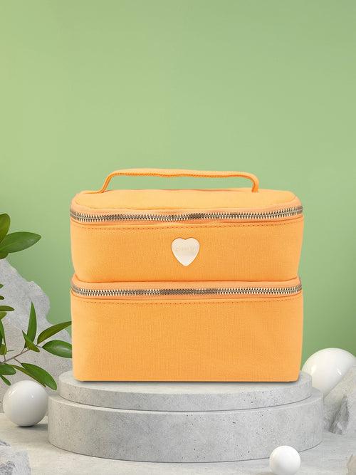 Caprese Keats Vanity Large Orange Handheld Bag