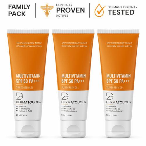 Multivitamin SPF 50 PA+++ Sunscreen Gel Value Pack