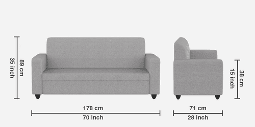 Cuddlr High-Density Foam Sofa Set