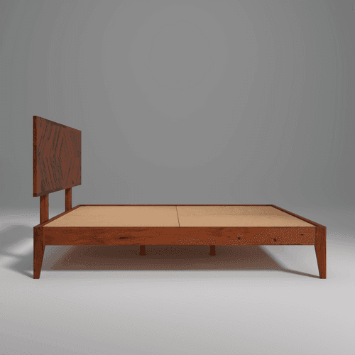 Reposa Sheesham Wood Beds Non-Storage In Walnut