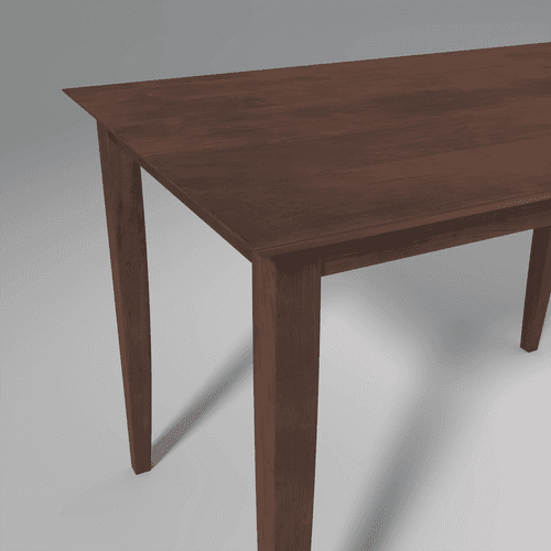 Ducasse Mango Wood Dining Table In Walnut Finish