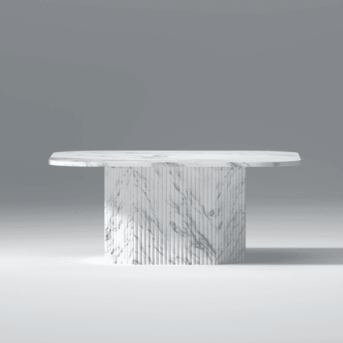 Galao Mango wood and marble Coffee table In Natural