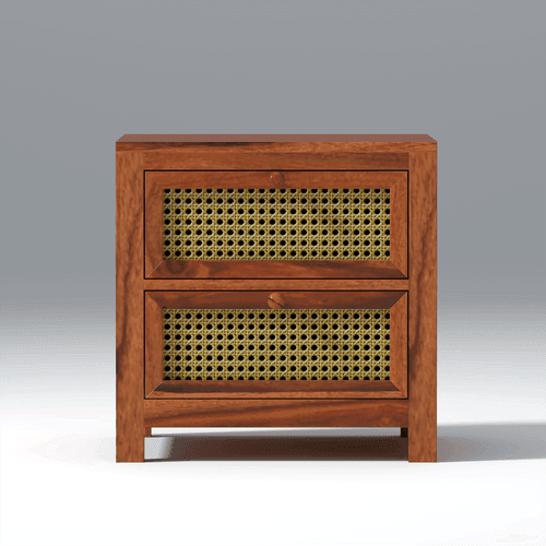 Zenitha Sheesham Wood Bedside in Maharani Color