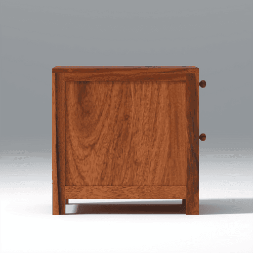 Zenitha Sheesham Wood Bedside in Maharani Color