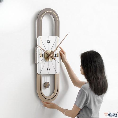 Lyric Wall Clock - Brown