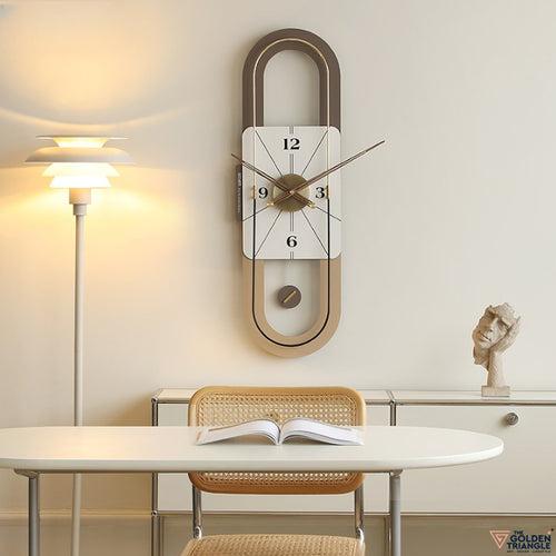 Lyric Wall Clock - Brown