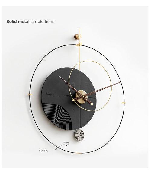 Aurora Wall Clock - Black