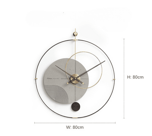 Aurora Wall Clock - Black