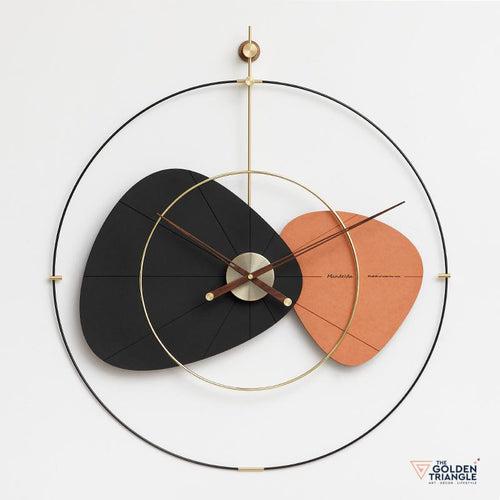 Bronx Wall clock - Black & Orange