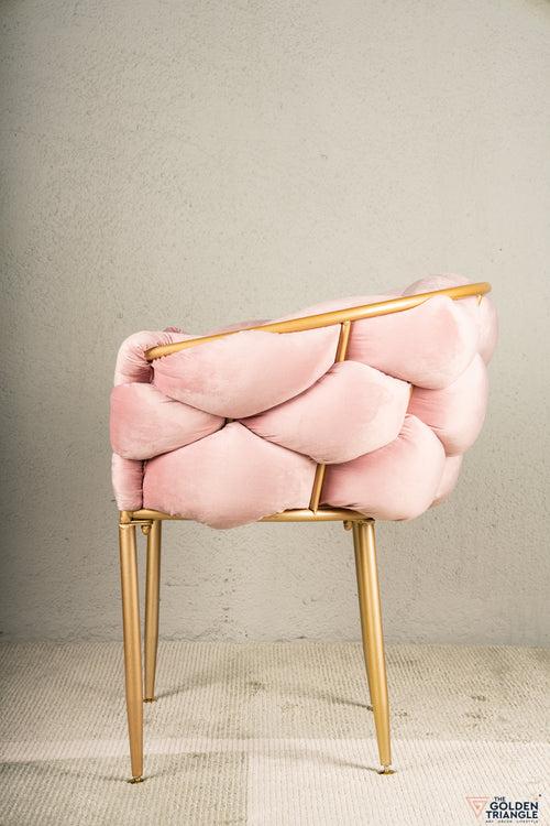 Lara Tufted Chair - Pink