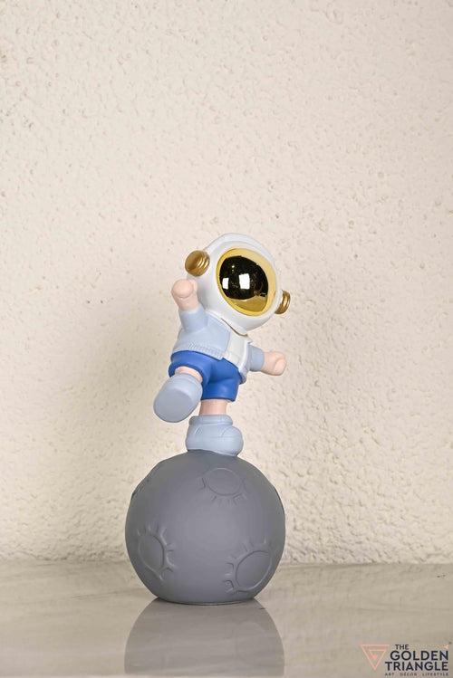 Skyler Astronaut on Moon - Blue