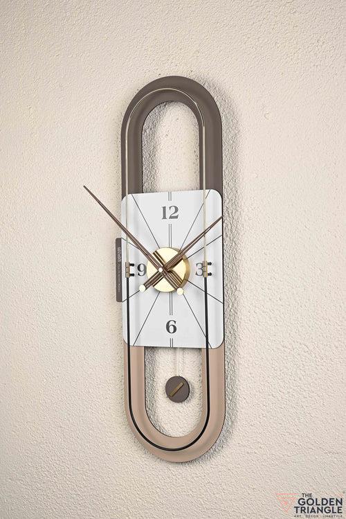 Lyric Wall Clock - Brown