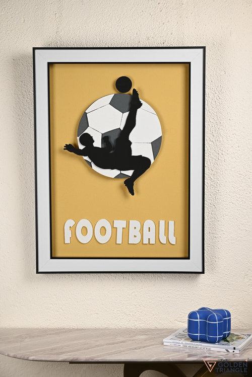 Football Art Frame - Yellow