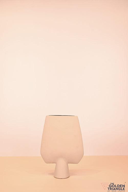 Yukata Ceramic Vase - Beige