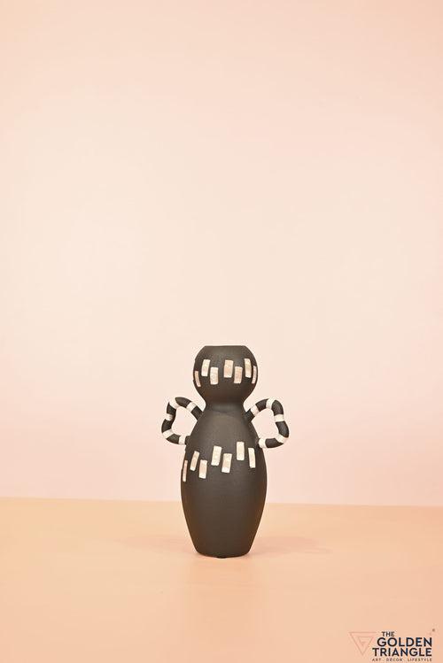 Sakura Ceramic Vase - Black