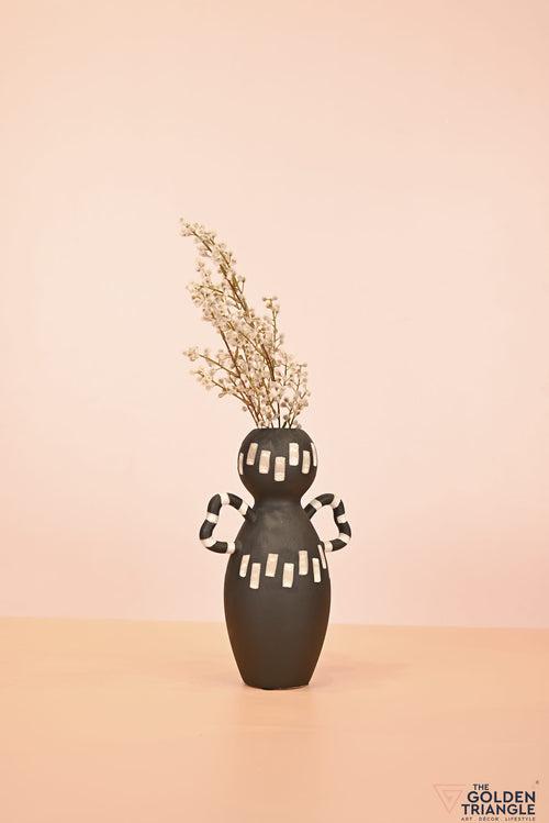 Sakura Ceramic Vase - Black