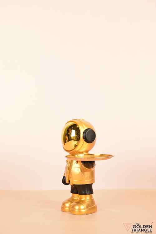 Aster - Space guy holding a Tray - Gold