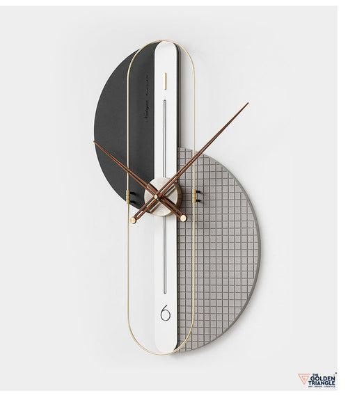 Naz Wall Clock - Black & Gray