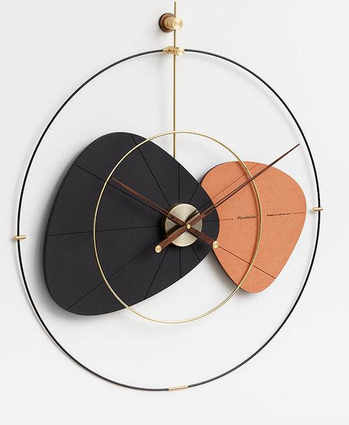 Bronx Wall clock - Black & Orange