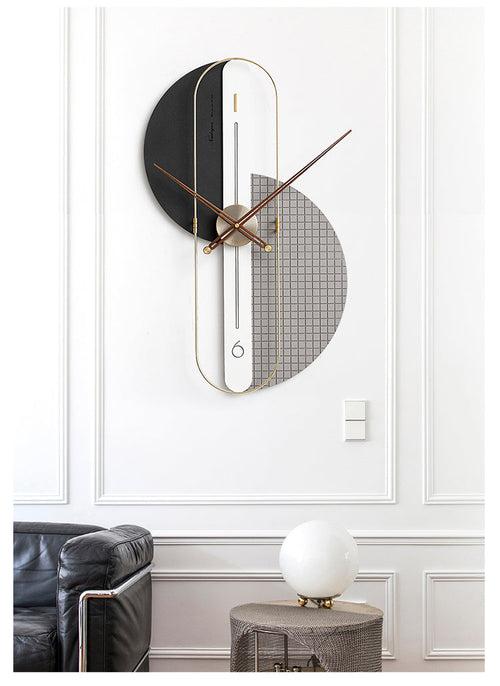 Naz Wall Clock - Black & Gray