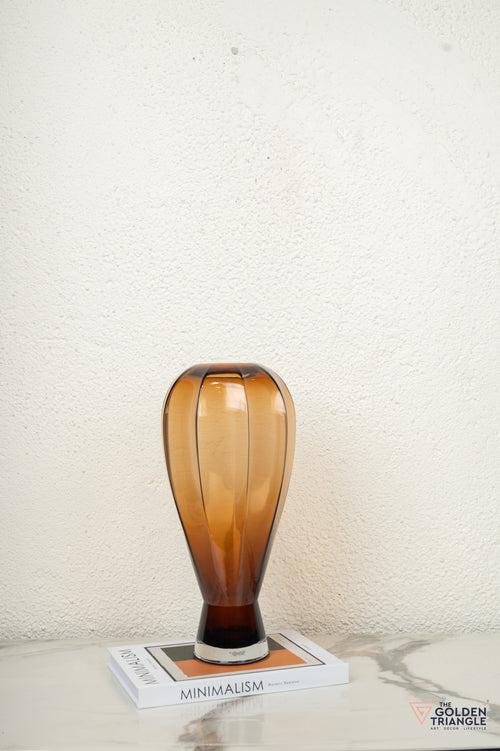 Twilight Glass Vase - Tall - Amber