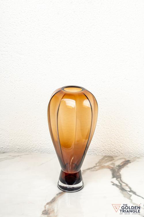 Twilight Glass Vase - Tall - Amber