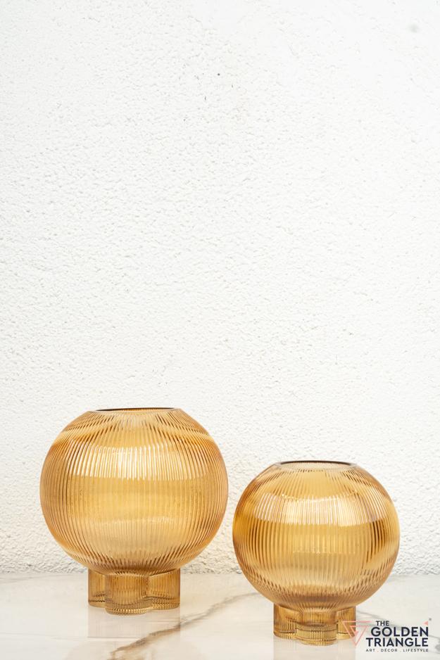 Illume Glass Vase - Amber