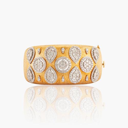 Abraxas Diamond Cluster Cuff Bracelet