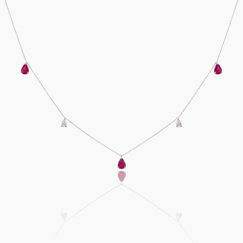 Tierra Diamond and Ruby Necklace