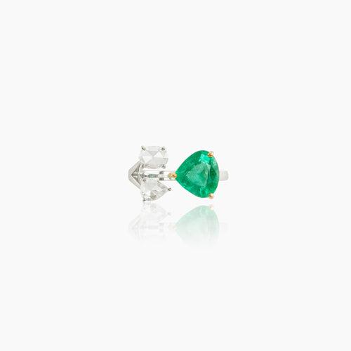 Bella Diamond and Emerald Ring