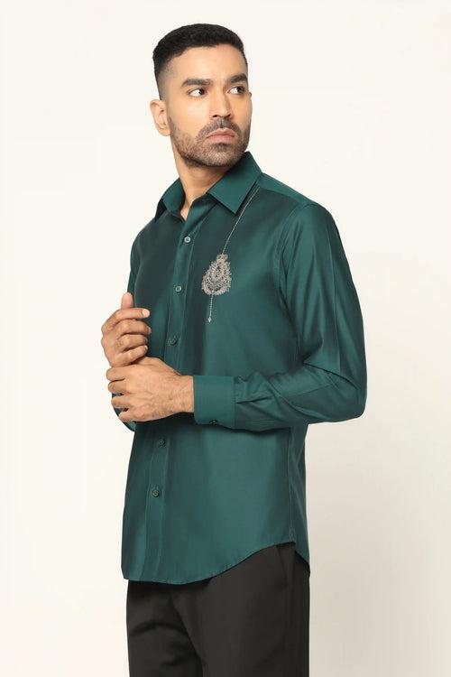 Green Designer Shirt