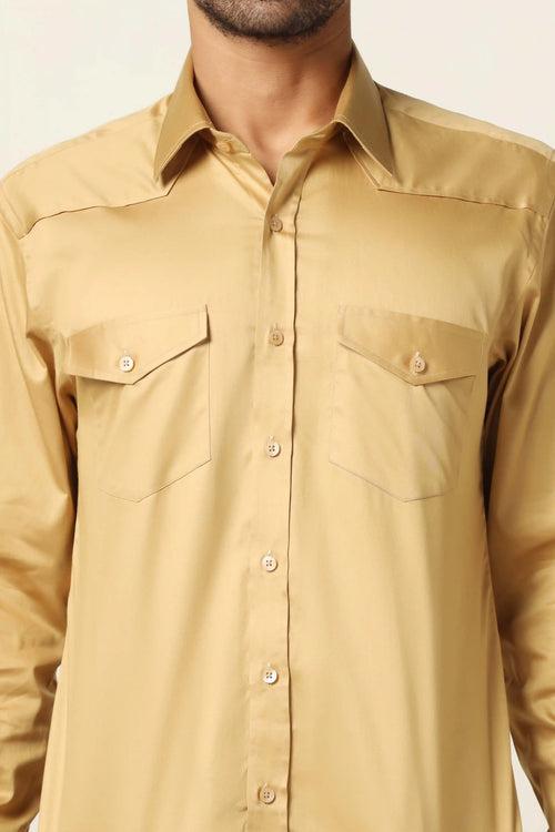 Beige Safari Shirt