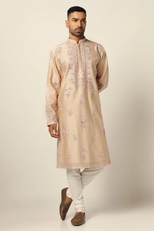 Peach Kurta Pajama