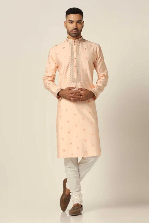 Peach Kurta Pajama