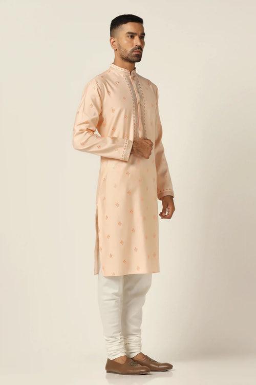 Peach Kurta Pajama