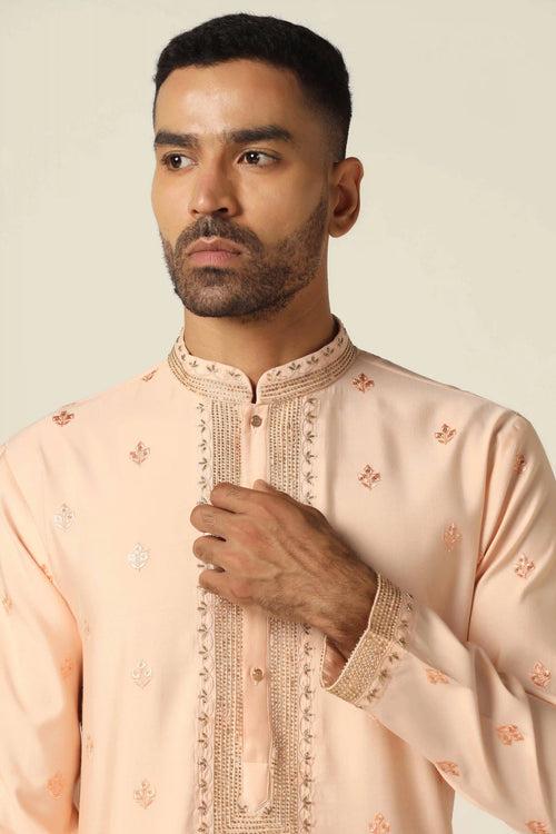 Peach Kurta Pajama