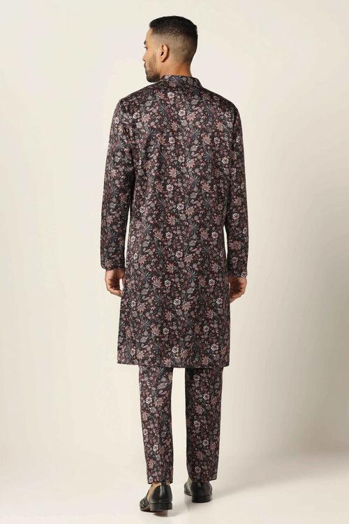 Green Printed Kurta Pajama