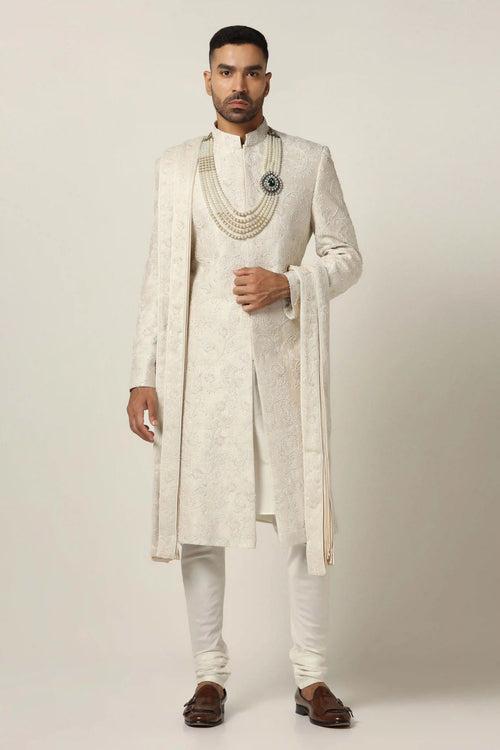 Off-white Sherwani