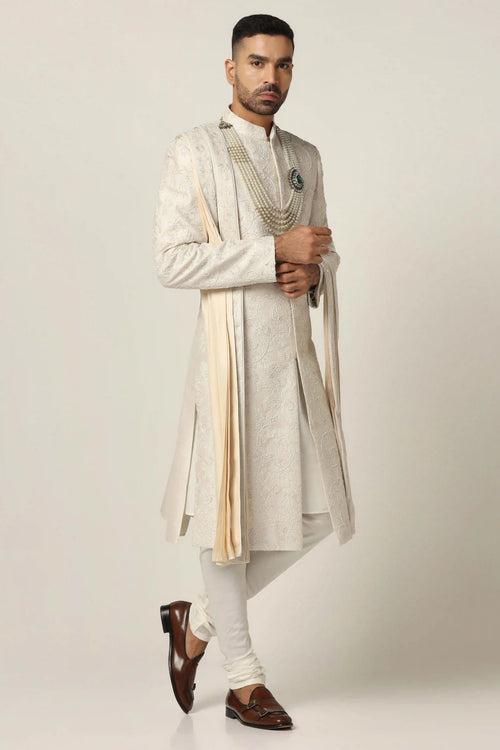 Off-white Sherwani