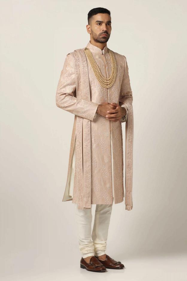 Peach Sherwani