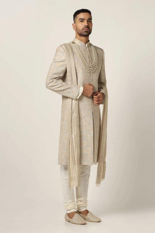 Beige Sherwani